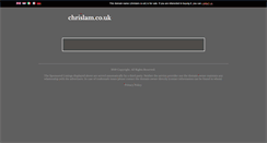 Desktop Screenshot of chrislam.co.uk